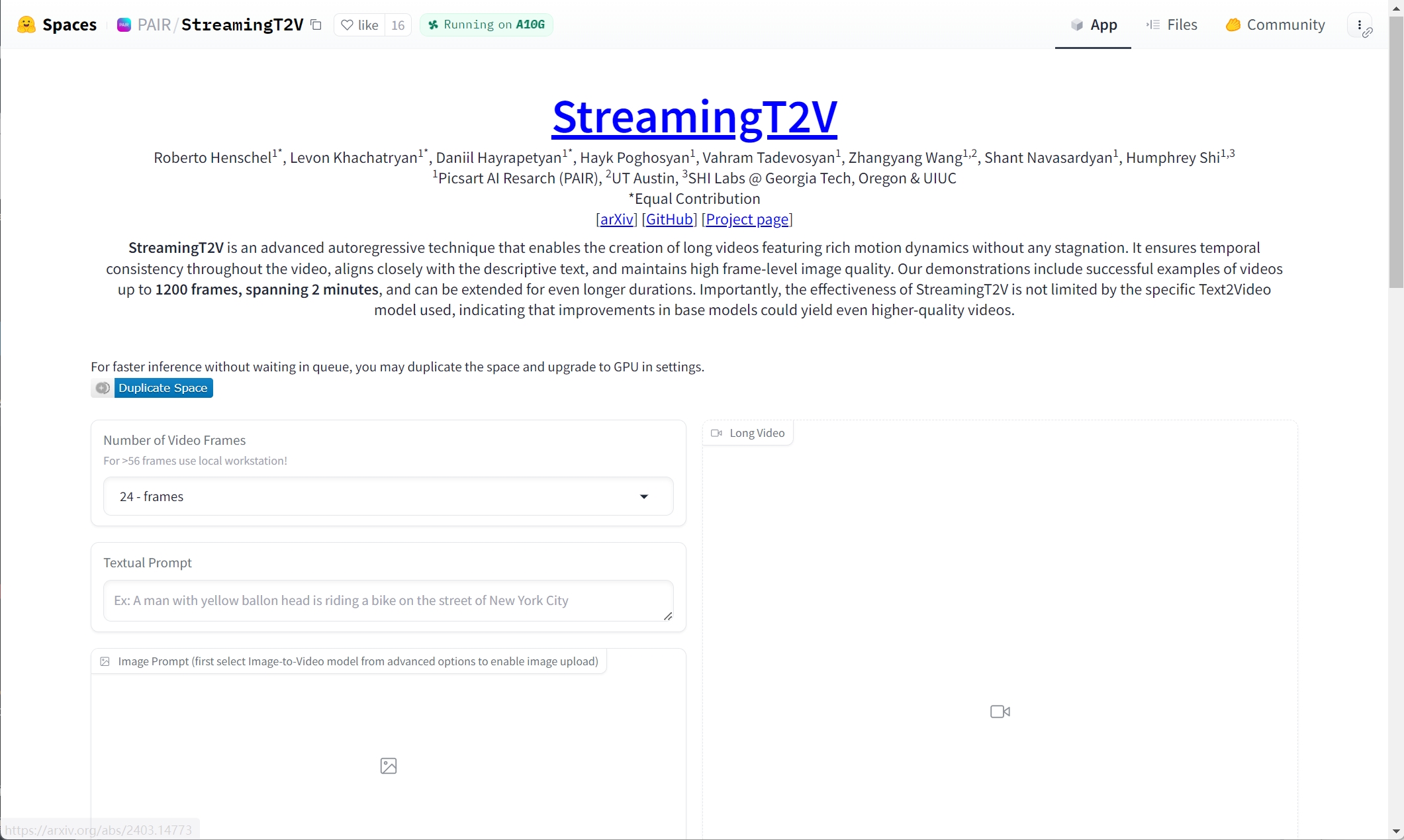 【视频】开源StreamingT2V 可生成两分钟左右视频