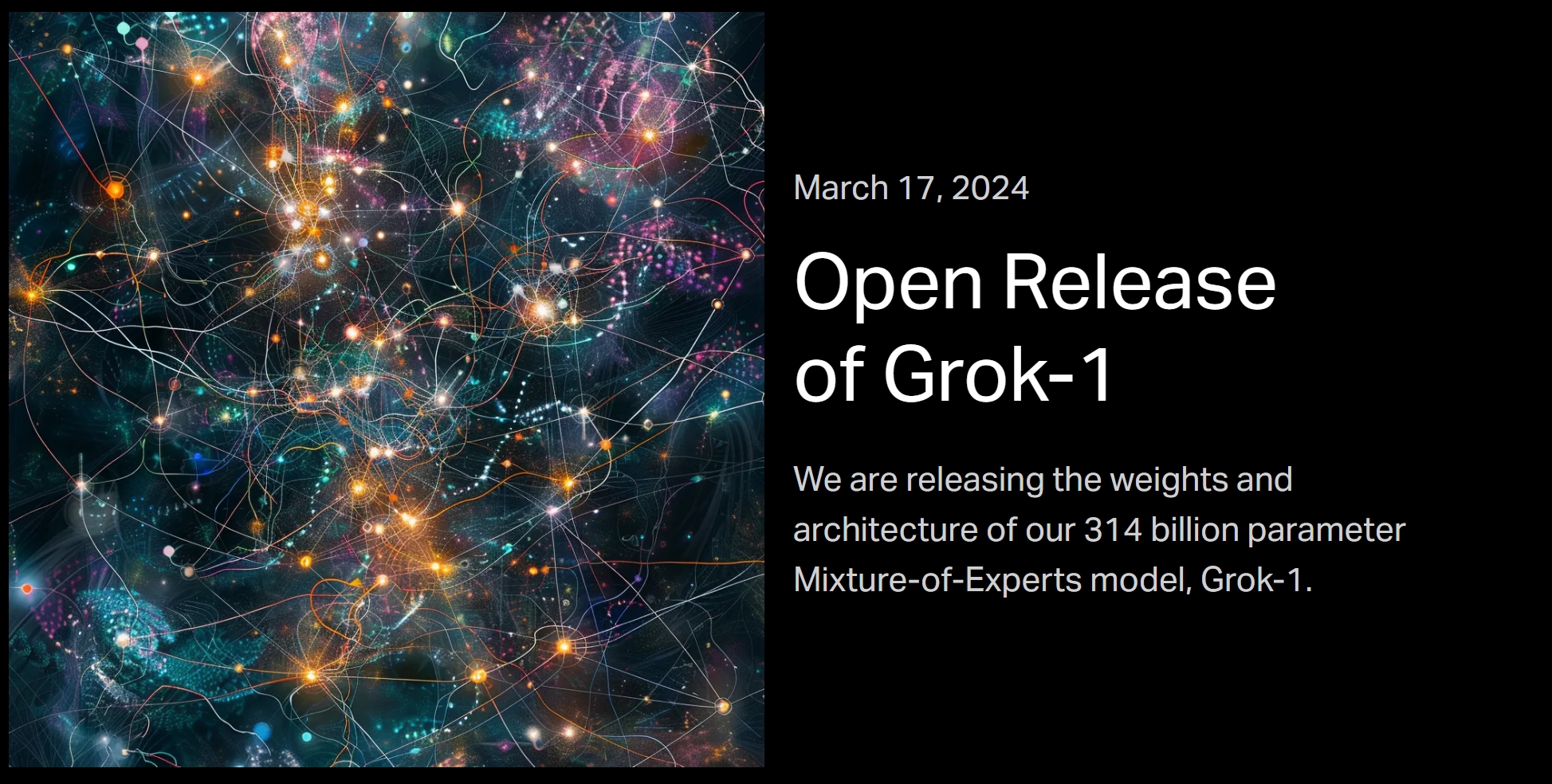 【LLM】马斯克：Grok-1大模型开源了